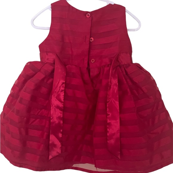 EUC George Red Stripe Christmas Dress 12-18 Months - Picture 3 of 3
